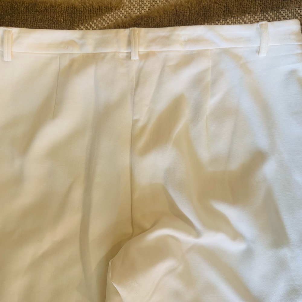 Lilly Pulitzer Lyndie High Rise Coconut White Straight Leg Pants Size 14 - Picture 7 of 7
